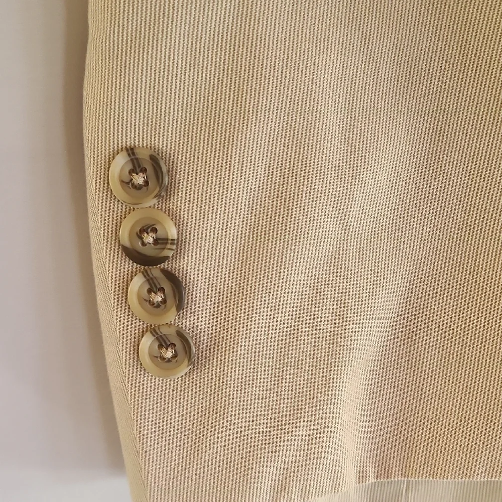 ​Madison Men’s Tan Cotton Corduroy Sport Coat Blazer 44R Paisley Lining